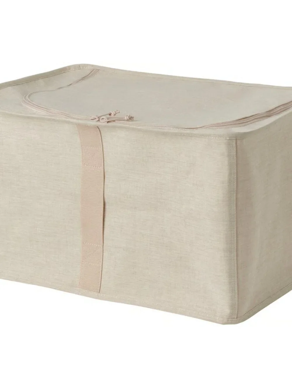 New PURRPINGLA Storage Case Shoe Box Textile/beige 13x20x11